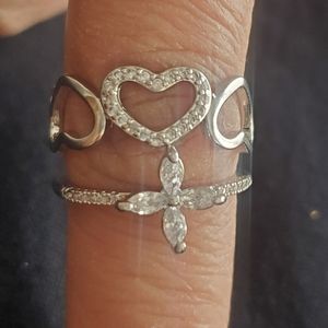Adorable rings Sterling silver